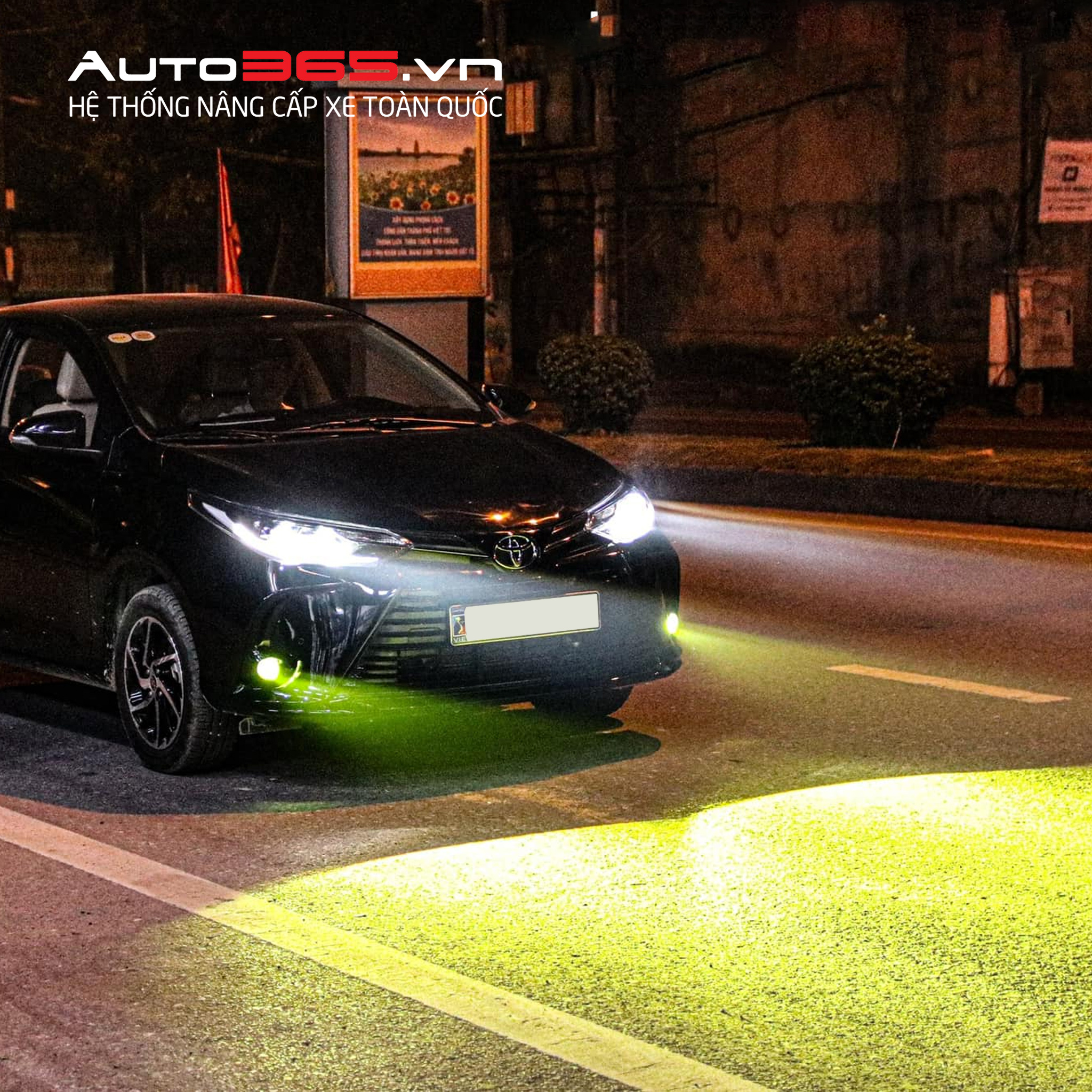 Toyota Vios tích hợp Bi Led và Bi Laser: X-Light V20L New, Titan Platinum 9+3